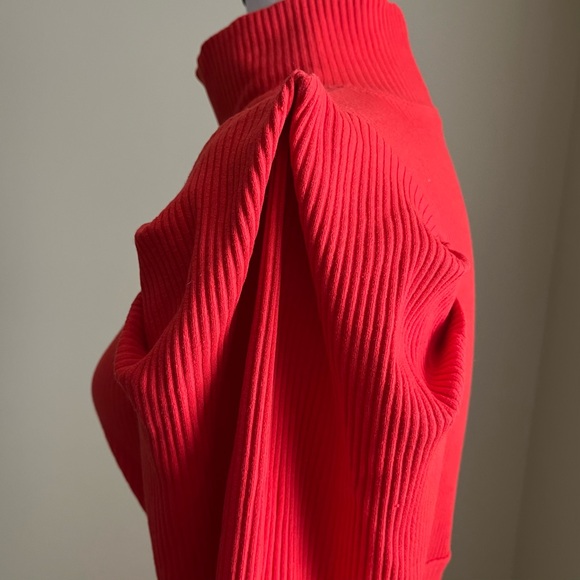 FREE PEOPLE  - Lala Puff Sleeve Mock Neck - Runs Small - Picture 5 of 13